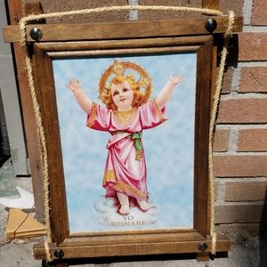 Devino Niño Yo Reinare Wood Framed Portrait 23x17
